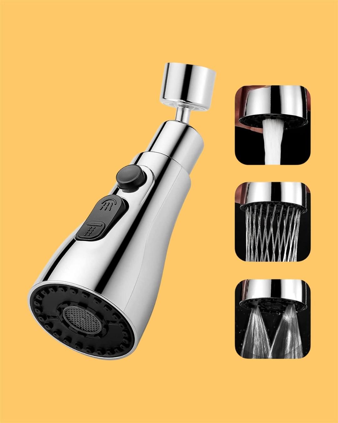 Flow360™ Rotating Faucet Extender – Splash Control Tap Extender