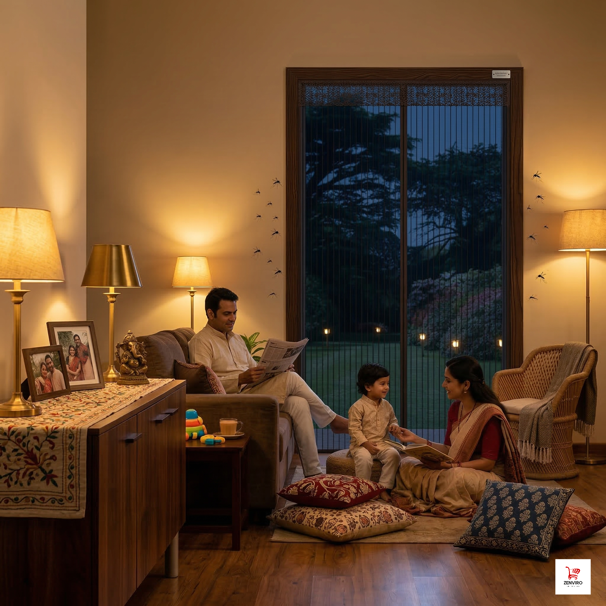 Magnetic Mosquito Mesh Door Curtain – Keep Insects Out, Let Fresh Air In