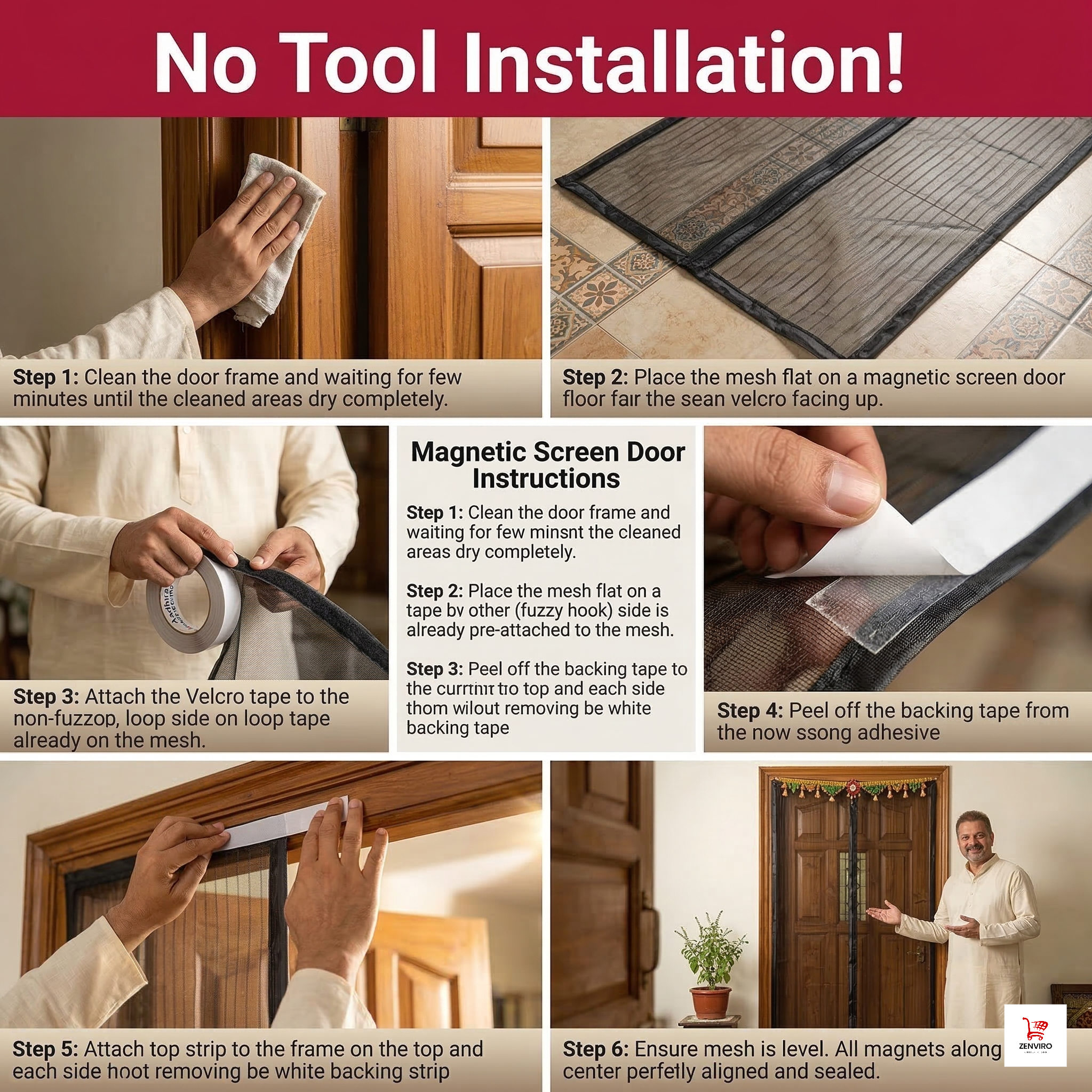 Magnetic Mosquito Mesh Door Curtain – Keep Insects Out, Let Fresh Air In